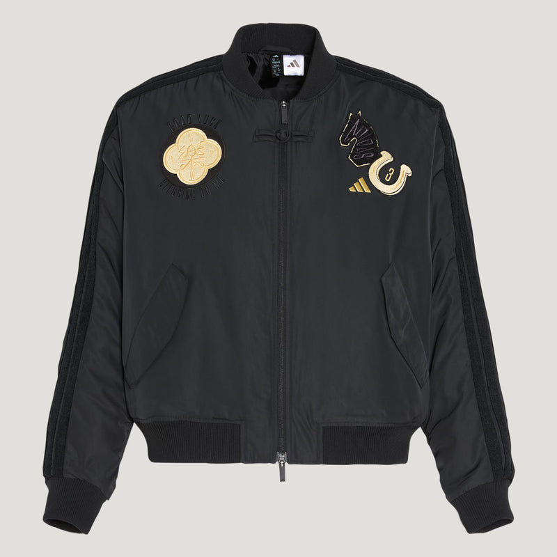 CNY Padded Bomber Jacket Black (Unisex)