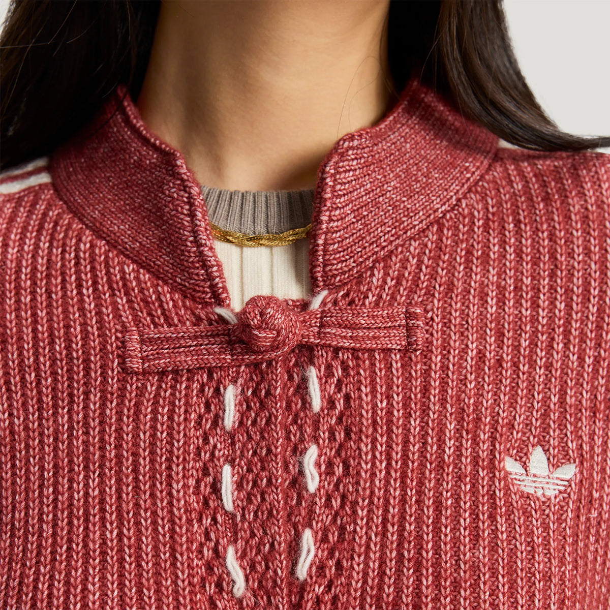 CNY Knit Jacket Soft Red (Unisex)