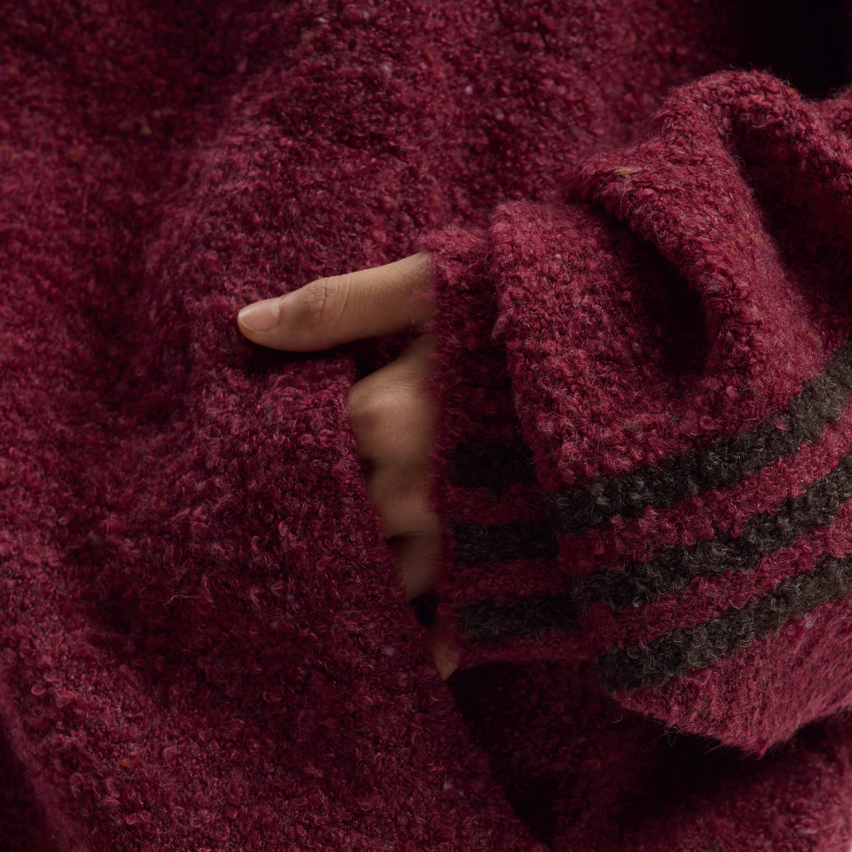 Crafted Jacket Hooded Burgundy (Unisex)