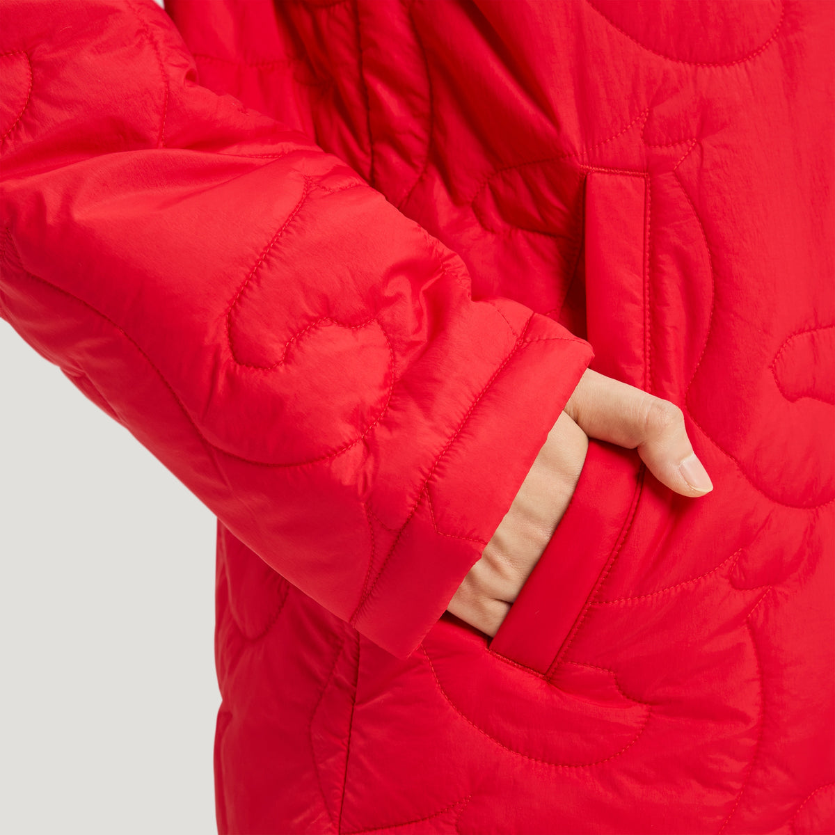 CNY Quilted Jacket Light Scarlet (Unisex)