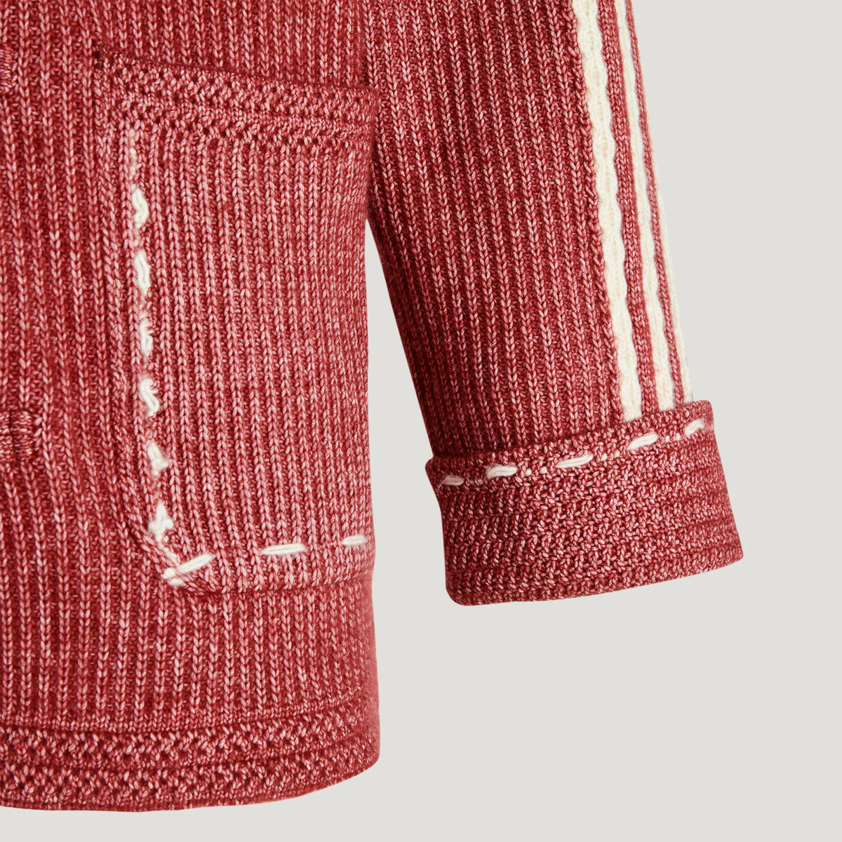 CNY Knit Jacket Soft Red (Unisex)