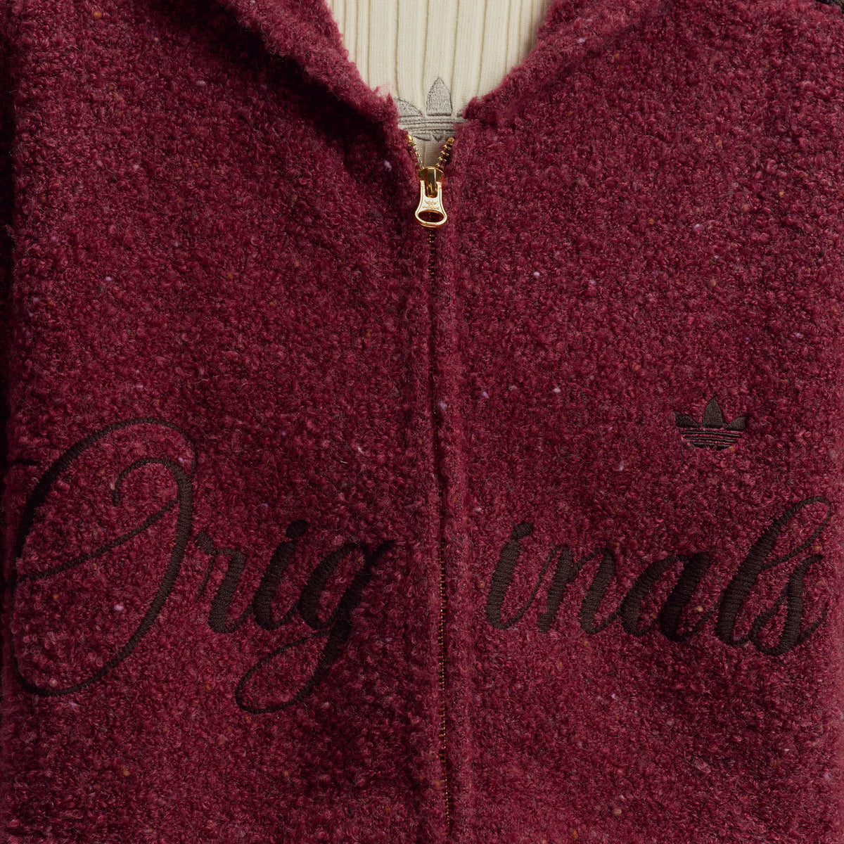 Crafted Jacket Hooded Burgundy (Unisex)